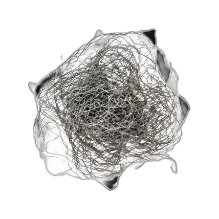 Steel wool strand (1 mg)