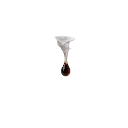 Drop of brewed coffee
