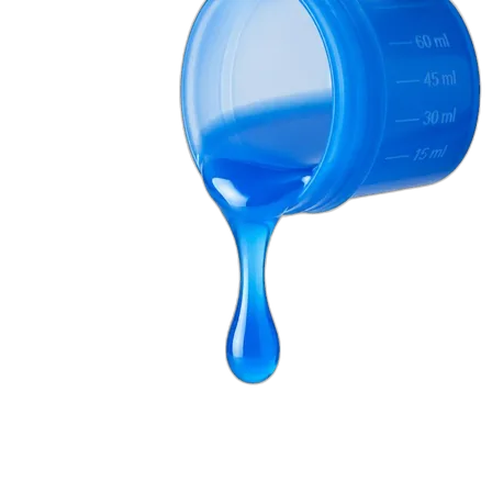Drop of laundry detergent